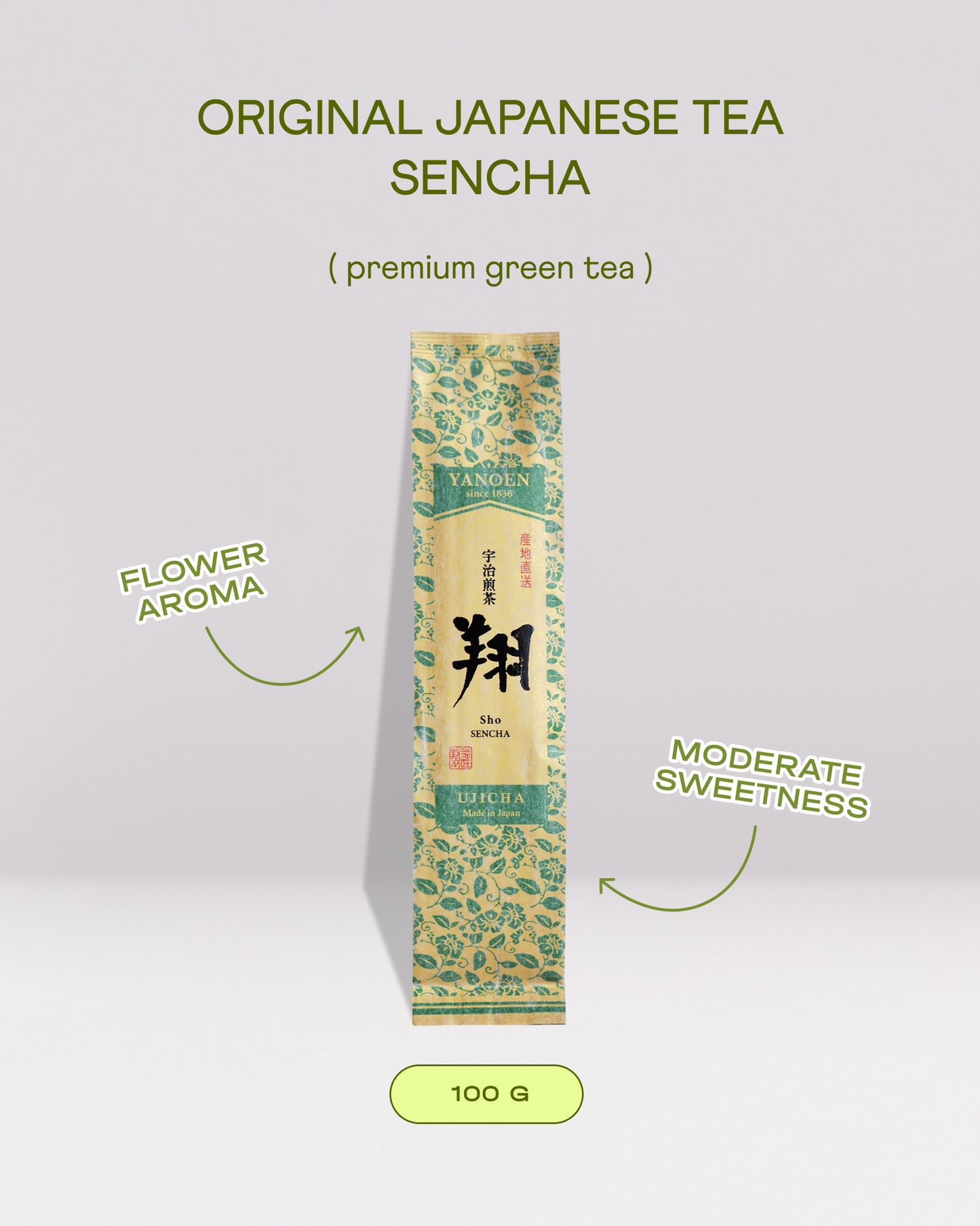 Premium Sencha tea 100g, YANOEN