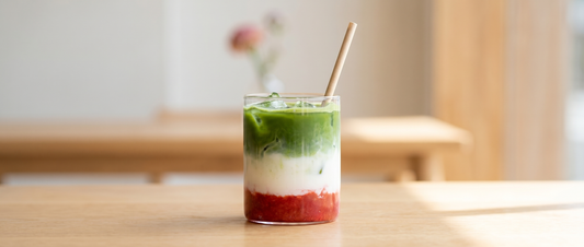 Matcha × Strawberry Latte
