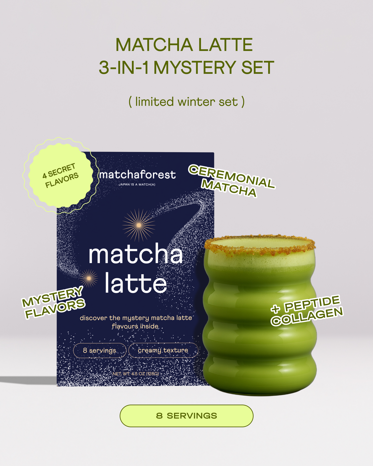 Mystery Matcha Latte 3-in-1 Set