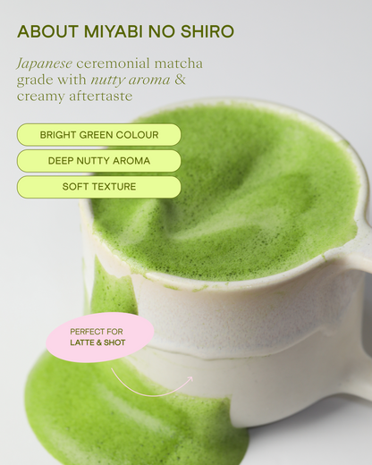 Wholesale Ceremonial Matcha Miyabi-no-Shiro, 250 g