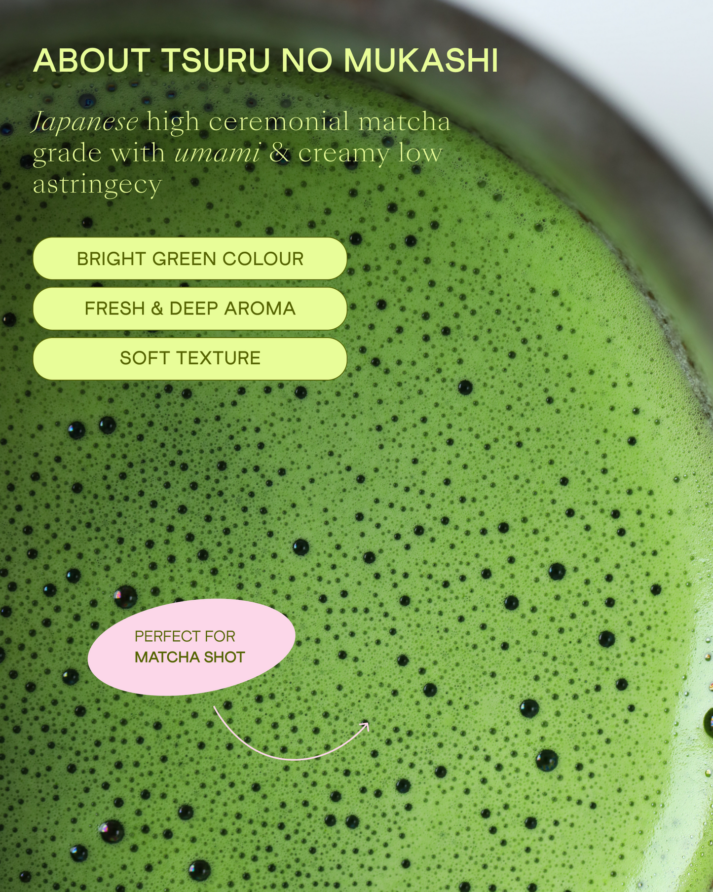 Wholesale Ceremonial Matcha Tsuru-no-Mukashi, 250 g