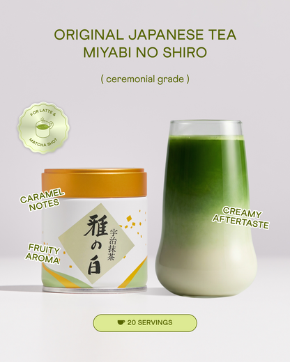 Ceremonial Matcha Miyabi-no-Shiro, 40 g (Yanoen)
