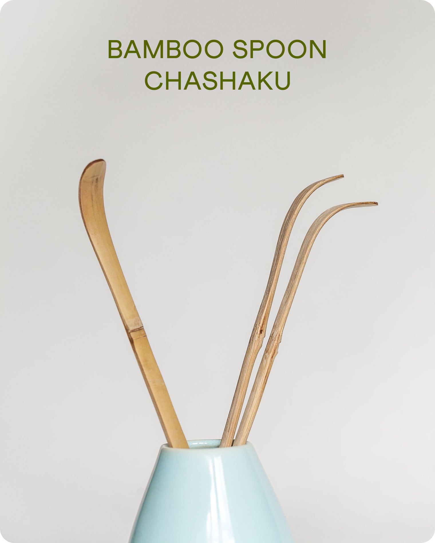 Bamboo matcha scoop chashaku – traditional Japanese tool for matcha 