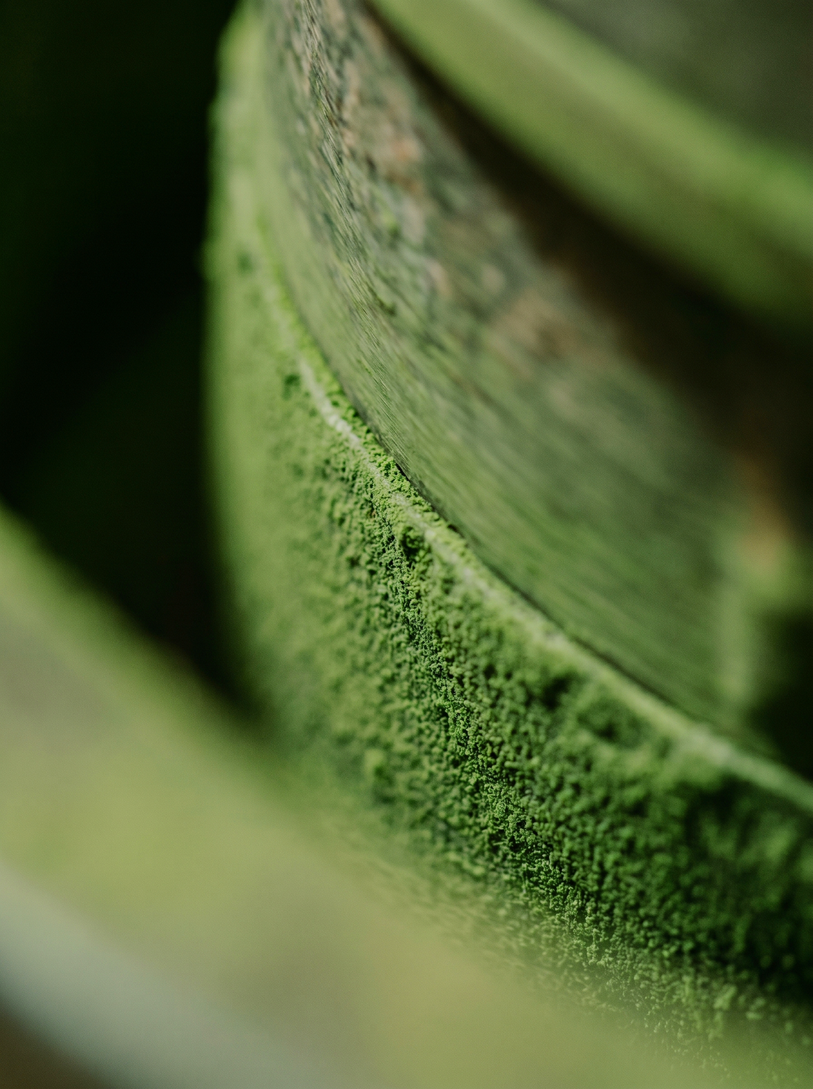 stone milled matcha green tea powder from uji, kyoto